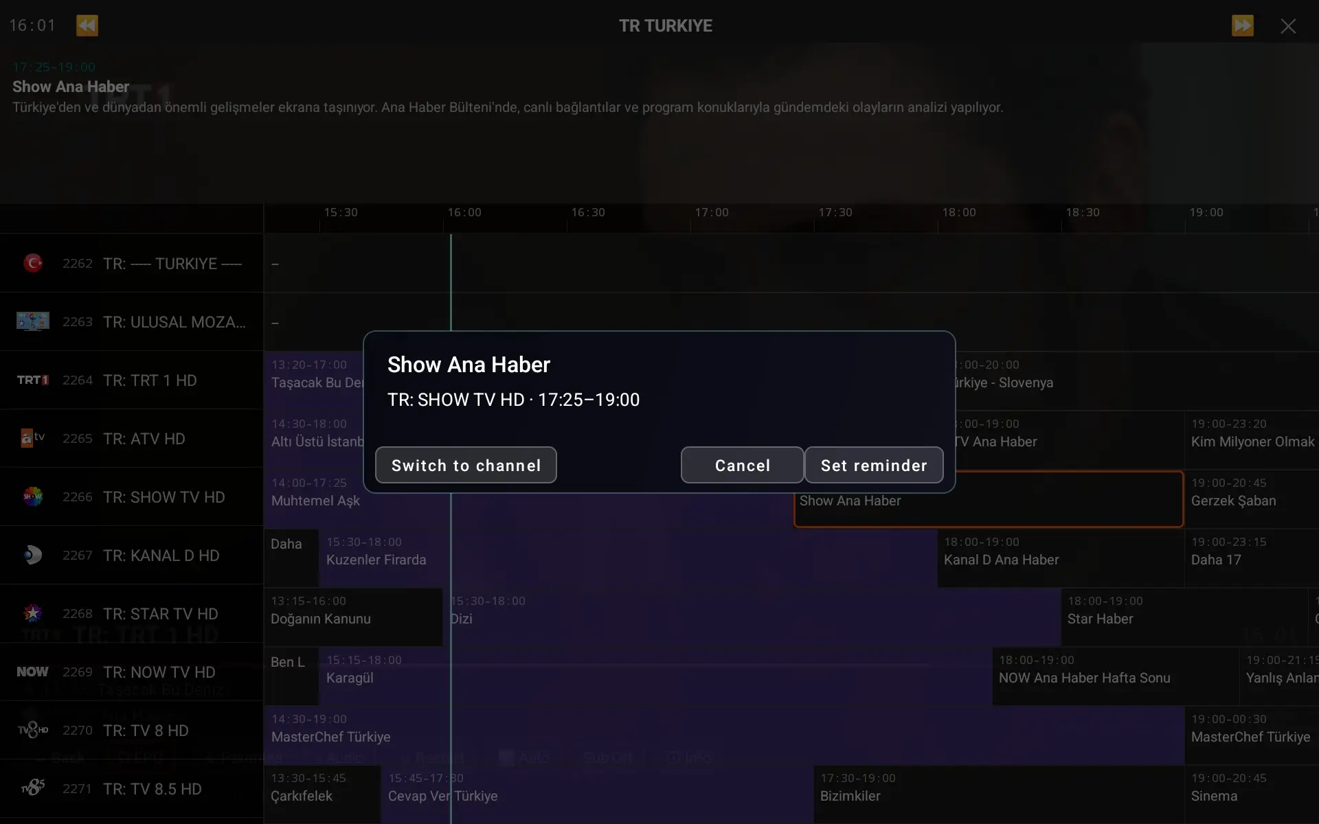 ColdPlayer+ EPG-Erinnerung