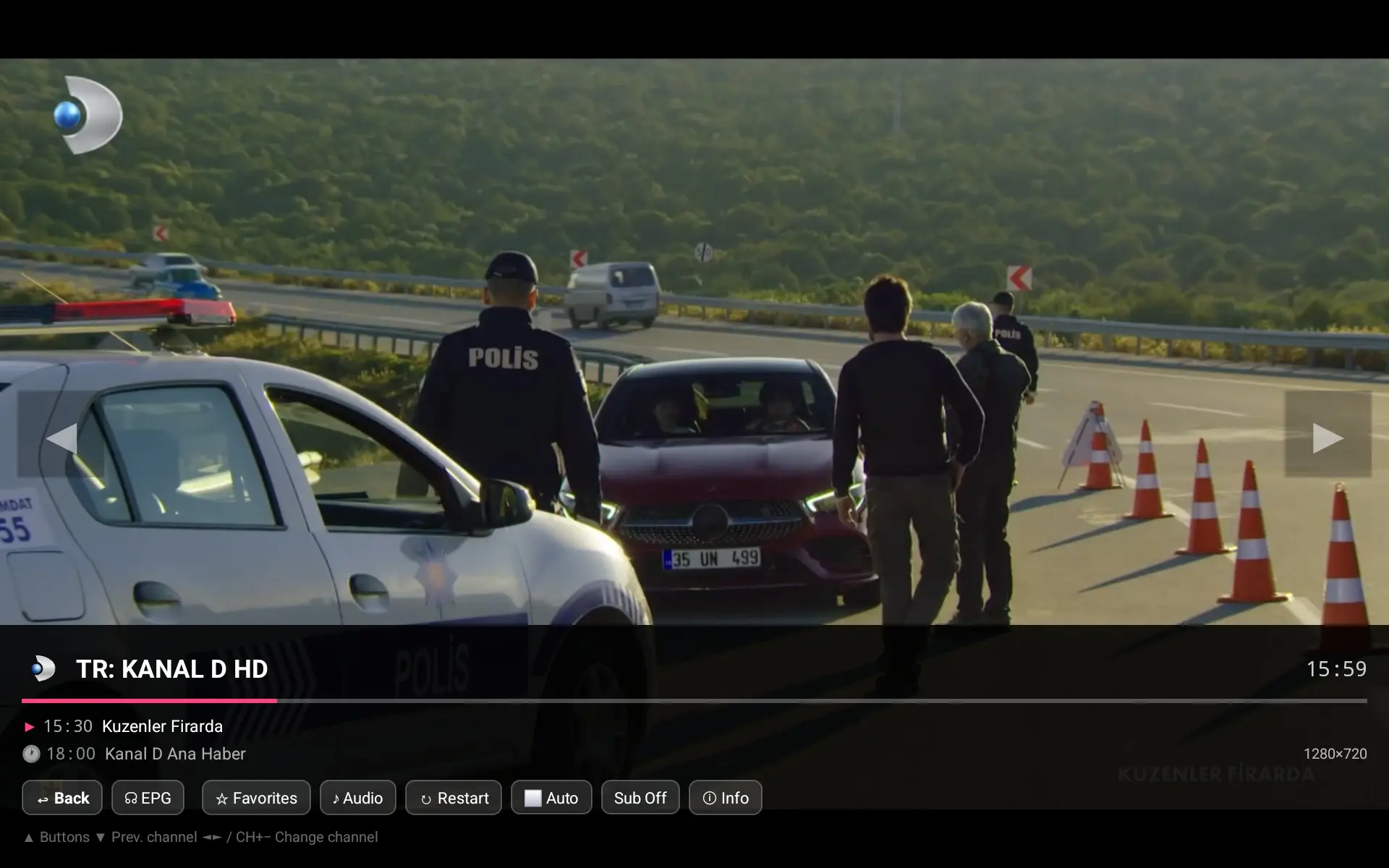 ColdPlayer+ Live-TV im Vollbild